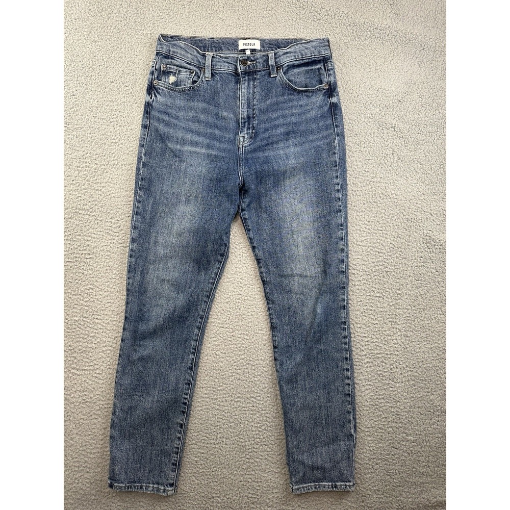 Pistola Jeans Womens Size 30 Blue Cara Essex High Rise Skinny York Wash 30x27